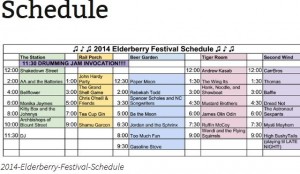 Elderberry Schedule